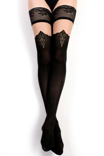 Γυναικείες Κάλτσες με σχέδιο - Ballerina Μαύρες BS418