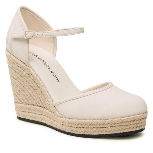 Κλειστά παπούτσια Calvin Klein Jeans Wedge Sandal Close Toe Ess YW0YW01194 Ancient White YBH