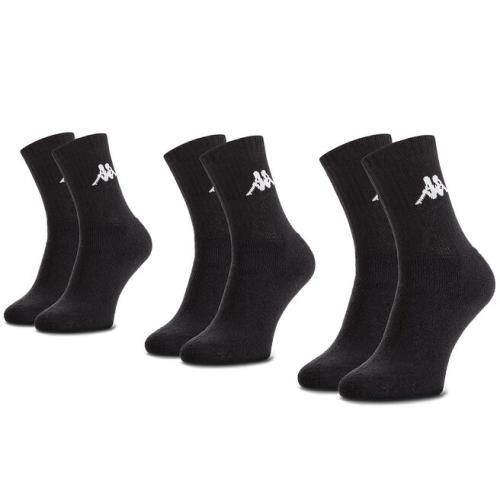 Σετ 3 ζευγάρια ψηλές κάλτσες unisex Kappa 704304 Black 005
