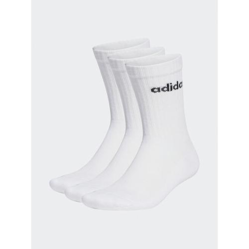Κάλτσες Ψηλές Unisex adidas Linear Crew Cushioned Socks 3 Pairs HT3455 white/black