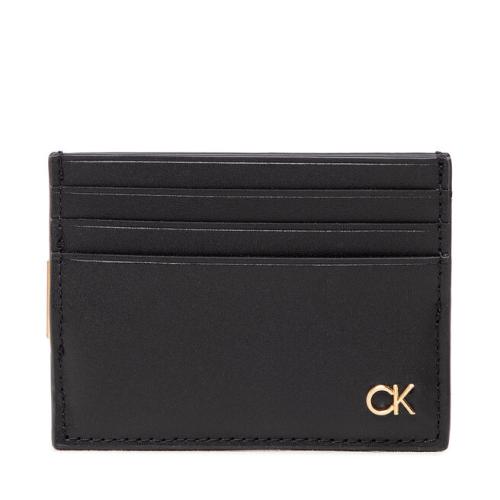 Θήκη πιστωτικών καρτών Calvin Klein Ck Icon Cc Holder W/Clip K50K509625 BLK