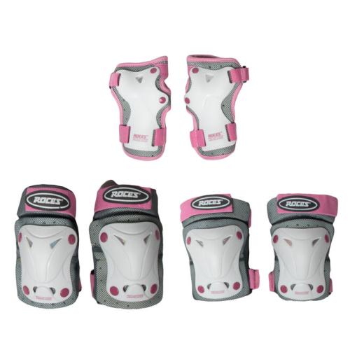 Σετ προστατευτικών Roces Jr Ventilated 3 Pack 301352 White/Pink 003