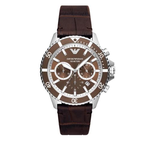 Ρολόι Emporio Armani AR11486 Brown/Silver