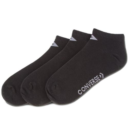 Σετ 3 ζευγάρια κοντές κάλτσες unisex Converse E747B-3010 Μαύρο