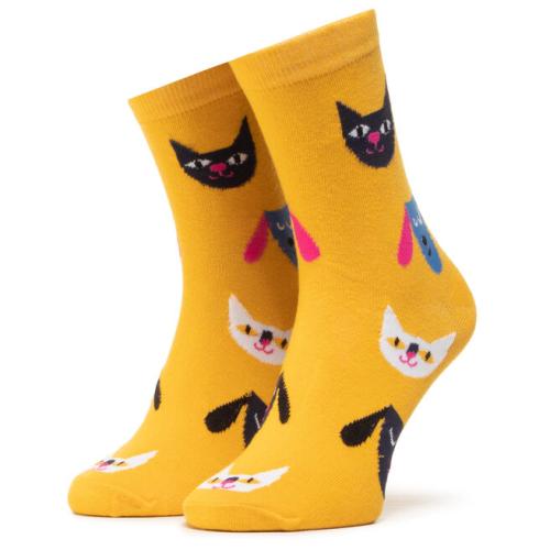 Κάλτσες Ψηλές Unisex Dots Socks DTS-SX-403-Y Κίτρινο
