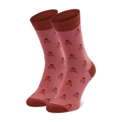 Κάλτσες Ψηλές Ανδρικές Dots Socks SX-413-R Ροζ