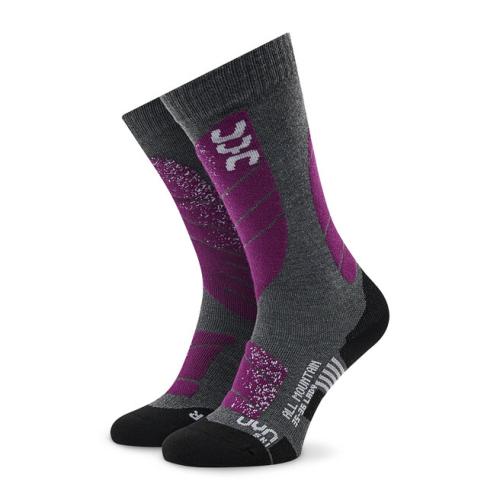 Κάλτσες για σκι UYN S100042 Medium Grey Melange/Purple G944