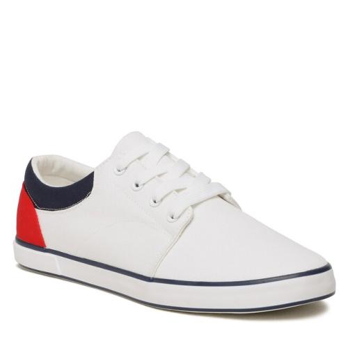 Πάνινα παπούτσια Lanetti MS20347-11 White