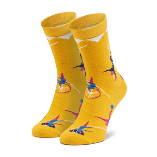 Κάλτσες Ψηλές Unisex Dots Socks DTS-SX-441-Y Κίτρινο