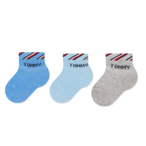 Σετ ψηλές κάλτσες παιδικές 3 τεμαχίων Tommy Hilfiger 701220277 Blue Combo 003