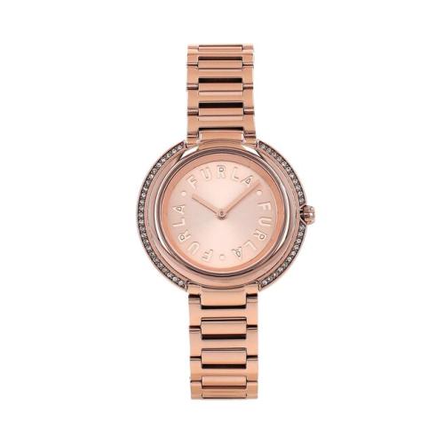 Ρολόι Furla Icon Shape WW00035-K21000-1G000-1-008-20-CN-W Color Oro Rosa