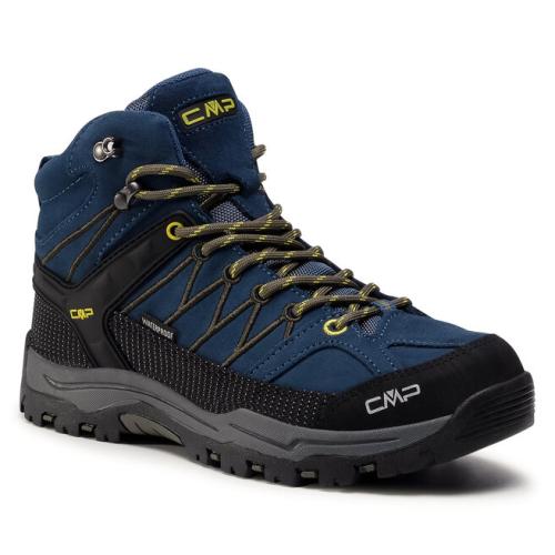 Παπούτσια πεζοπορίας CMP Kids Rigel Mid Trekking Shoe Wp 3Q12944J Blue Ink/Yellow