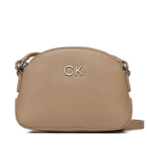 Τσάντα Calvin Klein Re-Lock Seasonal Crossbody Sm K60K611445 Silver Mink PFA