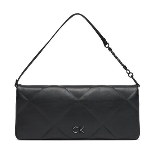 Τσάντα Calvin Klein Re-Lock Quilt Wristelet Clutch K60K611333 Ck Black BEH