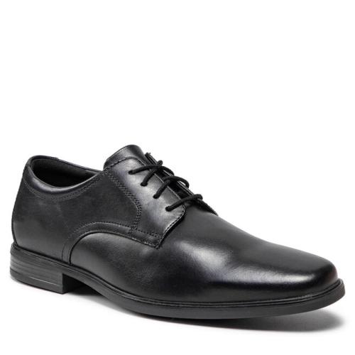 Κλειστά παπούτσια Clarks Howard Walk 261612857 Black Leather