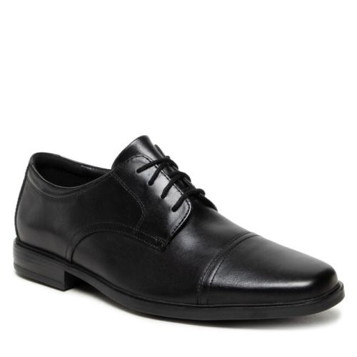 Κλειστά παπούτσια Clarks Howard Cap 261620127 Black Leather