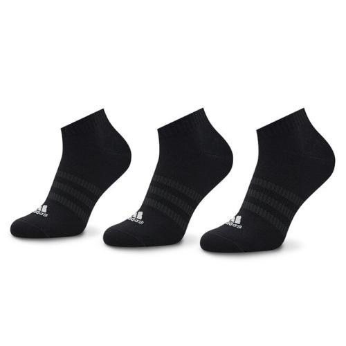 Σετ 3 ζευγάρια κοντές κάλτσες unisex adidas Thin And Light IC1336 Black/White