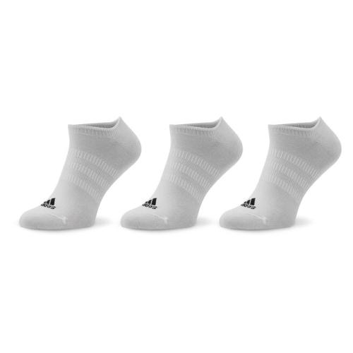 Σετ 3 ζευγάρια κάλτσες σοσόνια unisex adidas Thin And Light HT3463 White/Black