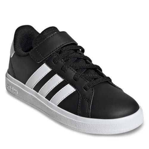 Παπούτσια adidas Grand Court Lifestyle Court Elastic Lace and Top Strap Shoes GW6513 Μαύρο