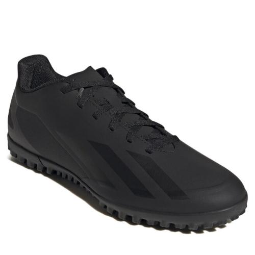 Παπούτσια adidas X Crazyfast.4 Turf Boots IE1577 Cblack/Cblack/Cblack