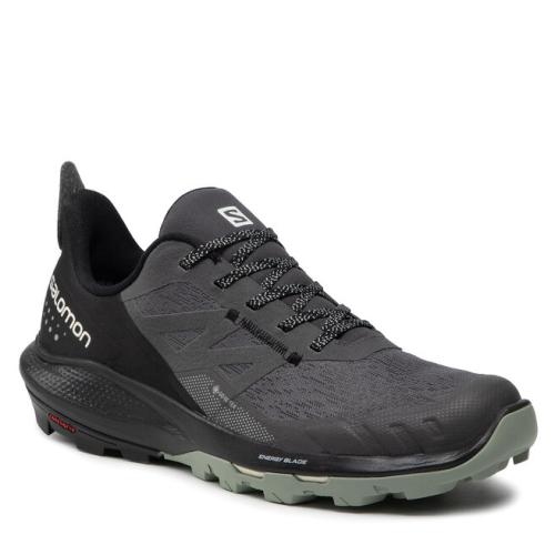 Παπούτσια πεζοπορίας Salomon Outpulse Gtx GORE-TEX 415878 26 V0 Magnet/Black/Wrought Iron