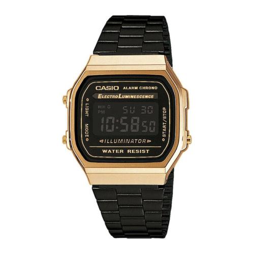 Ρολόι Casio Vintage A168WEGB-1BEF Black/Gold