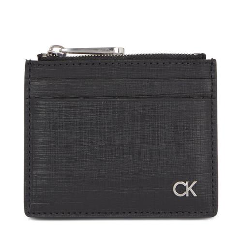 Θήκη πιστωτικών καρτών Calvin Klein Ck Must Cardholder W/Zip K50K510885 Ck Black Check BAX