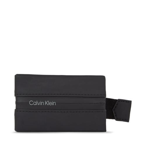Θήκη πιστωτικών καρτών Calvin Klein Rubberized Slide Ccholder K50K510923 Ck Black BAX
