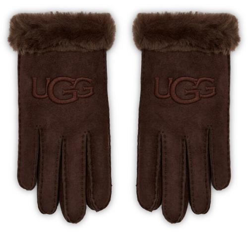 Γάντια Γυναικεία Ugg W Sheepskin Embroider Glove 20931 Burnt Cedar