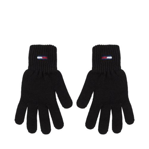 Γάντια Γυναικεία Tommy Jeans Tjw Flag Gloves AW0AW15480 Black BDS