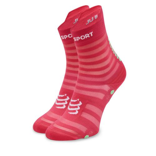Κάλτσες Ψηλές Unisex Compressport Pro Racing V4.0 Trail XU00050B Hot Pink/Summer