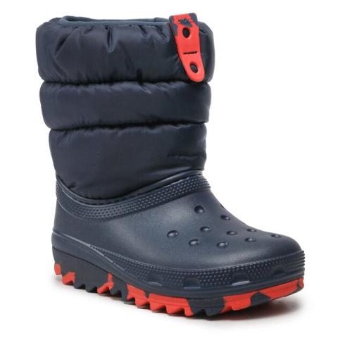 Μπότες Χιονιού Crocs Classic Neo Puff Boot K 207684 Navy/Blue Marine