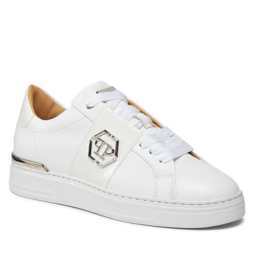 Αθλητικά PHILIPP PLEIN Leather Lo-Top Sneakers AACS USC0513 PLE010N White 01