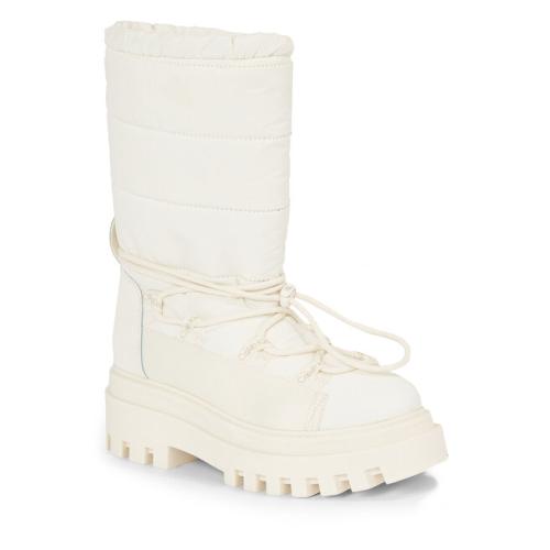 Μποτάκια Calvin Klein Jeans Flatform Snow Boot Nylon Wn YW0YW01146 Creamy White YBI