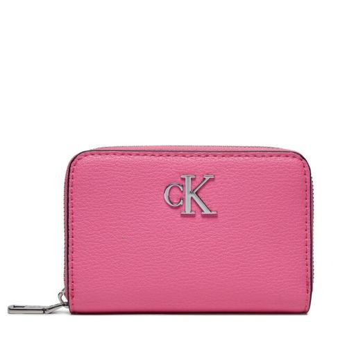 Μικρό Πορτοφόλι Γυναικείο Calvin Klein Minimal Monogram Med Za K60K611500 Pink Amour TO5