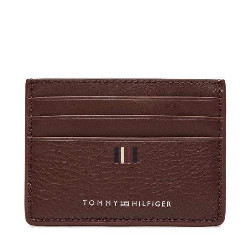 Θήκη πιστωτικών καρτών Tommy Hilfiger Th Central Cc Holder AM0AM11858 Dark Chestnut GT8