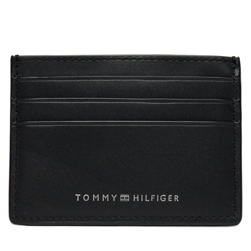 Θήκη πιστωτικών καρτών Tommy Hilfiger Th Spw Leather Cc Holder AM0AM11845 Black BDS