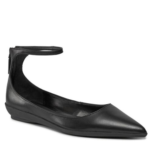 Κλειστά παπούτσια Calvin Klein Wrapped Ankle Strap Ballerina HW0HW01840 Ck Black BEH