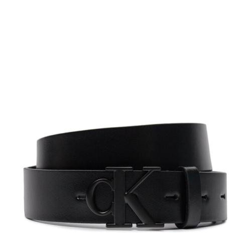 Ζώνη Γυναικεία Calvin Klein Jeans Round Mono Pl Lthr Belt 30Mm K60K611490 Black/Black 01B