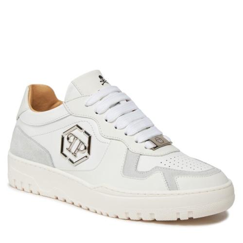 Αθλητικά PHILIPP PLEIN Mix Leather Lo Top Sneakers SADS USC0545 PLE010N 01 White