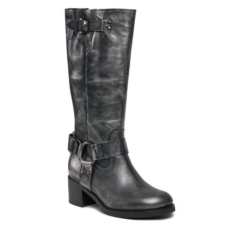 Μπότες Bronx High boots 14291-M Gunmetal/Black 1812