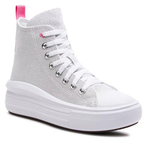 Sneakers Converse Chuck Taylor All Star Move Platform Sparkle A06332C White/Oops Pink/White