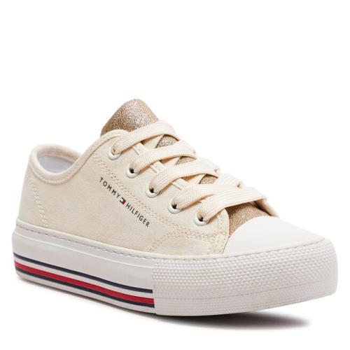 Sneakers Tommy Hilfiger Low Cut Lace-Up Sneaker T3A9-33185-1687 M Beige 500