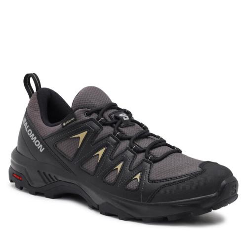 Παπούτσια πεζοπορίας Salomon X Braze GORE-TEX L47180500 Magnet/Black/Gray Green