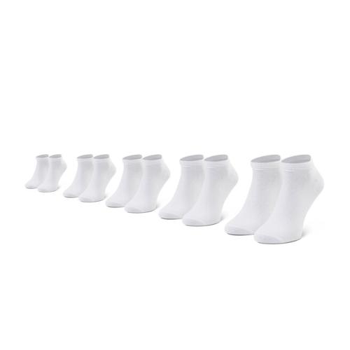 Σετ κοντές κάλτσες ανδρικές 5 τεμαχίων Jack&Jones Jacdongo Socks 5 Pack Noos 12120278 r.OS White