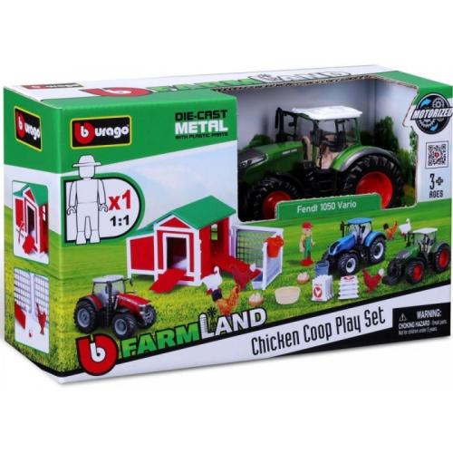Bburago Farmland Chicken Coop With 1 Tractor (18/31681)