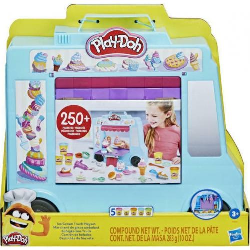 Hasbro Play-Doh Πλαστελίνη - Παιχνίδι Ice Cream Truck Playset (F1390)