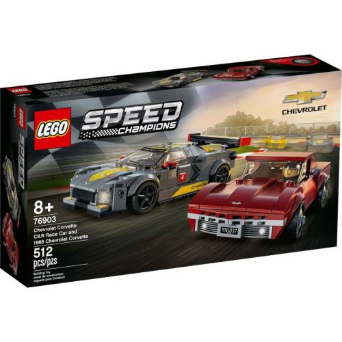 Lego Speed Champions: Chevrolet Corvette C8.R Race Car and 1968 Chevrolet Corvette (76903)