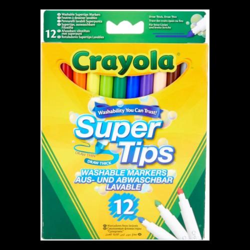 Crayola 12 Λεπτοι Μαρκαδοροι Πλενομενοι (03.7509)