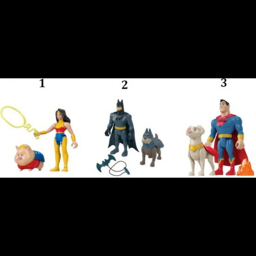 Dc Super Pets - Super Hero Με Super Pet - 3 Σχέδια (HGL01)